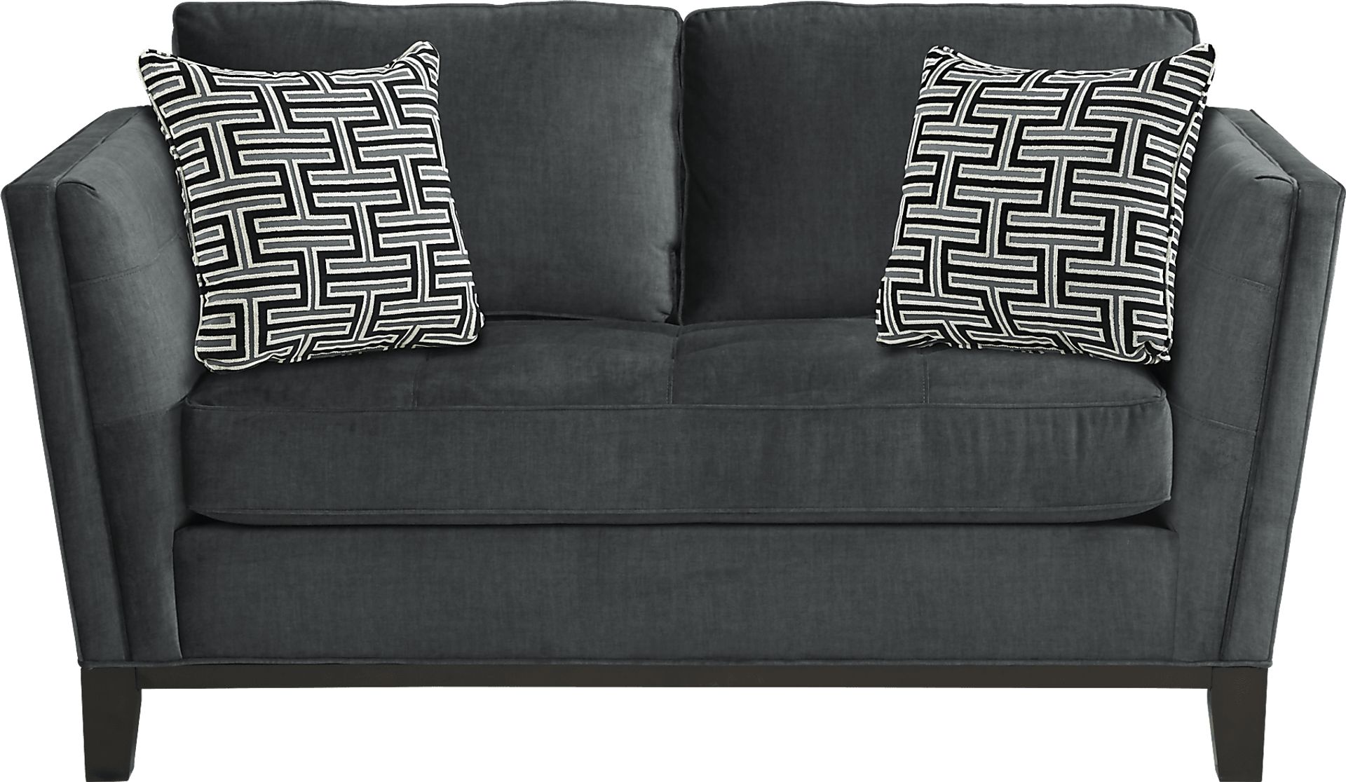 Cindy Crawford Home Central Boulevard Gray Plush 7 Pc Living Room - Image 6