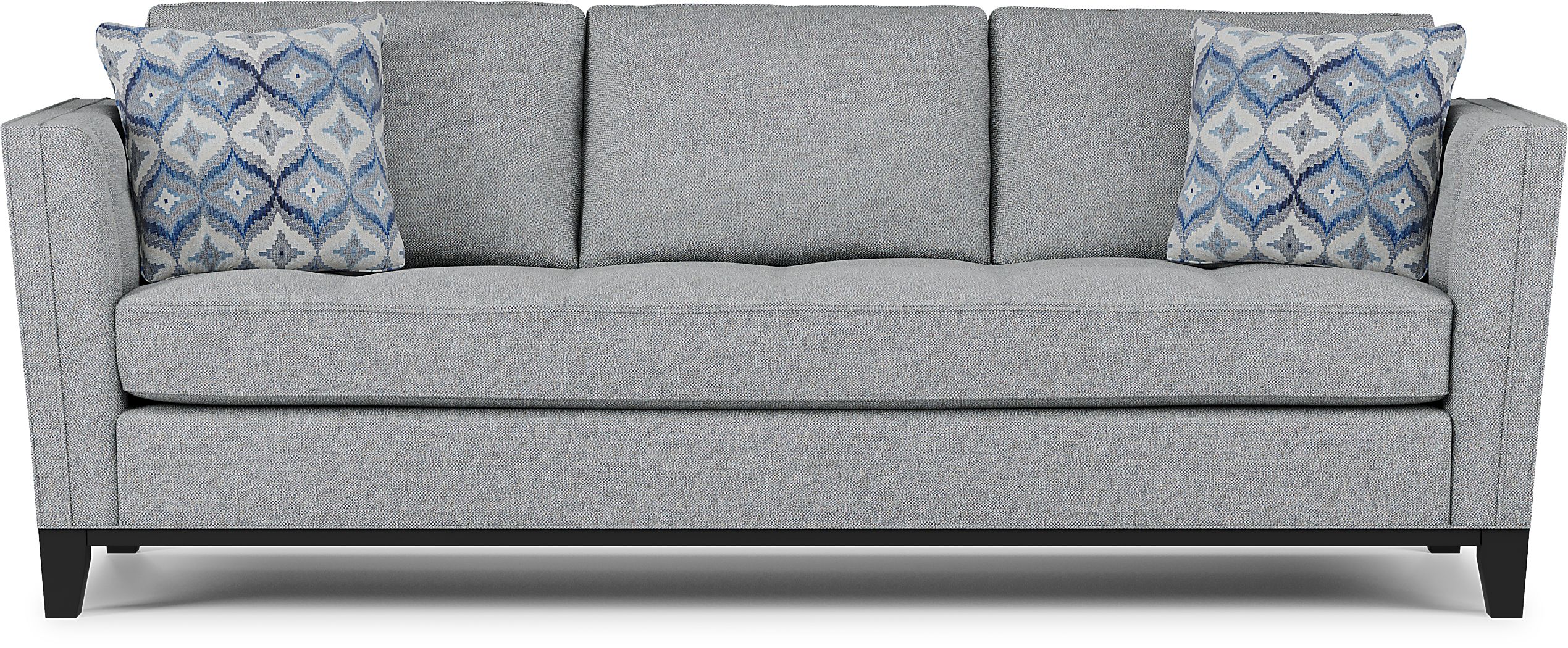 Cindy Crawford Central Boulevard Gray Plush Sleeper Sofa