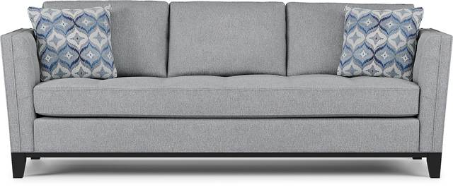Cindy Crawford Home Central Boulevard Gray Plush Sleeper - Thumbnail - Image 1