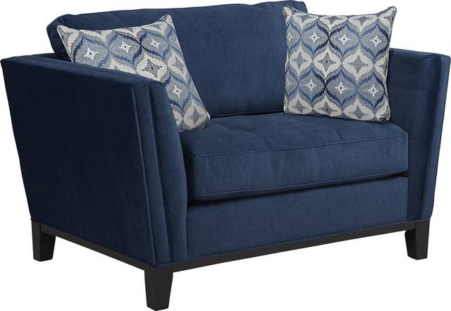 Cindy Crawford Home Central Boulevard Ink Plush 8 Pc Living Room - Thumbnail - Image 7