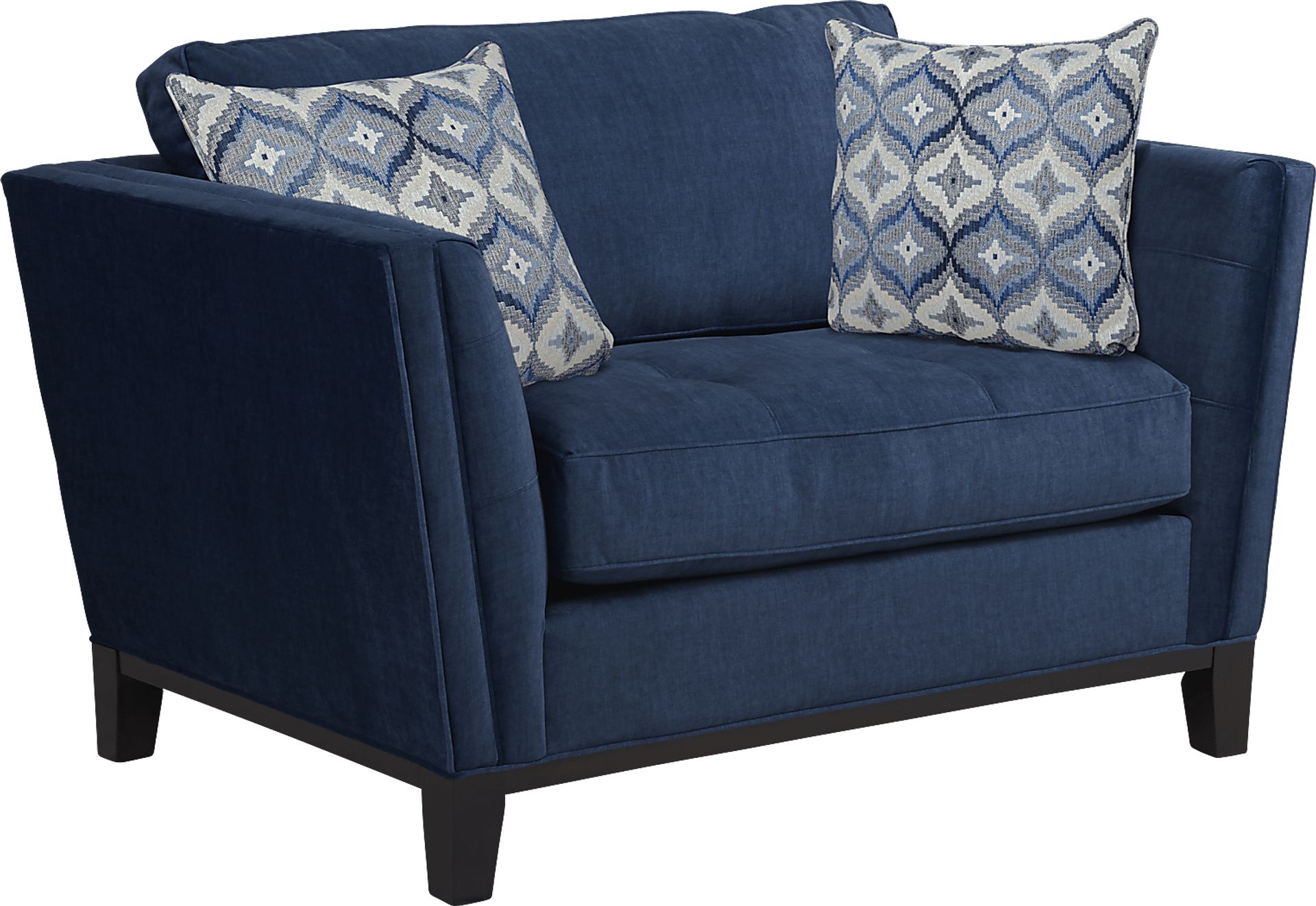 Cindy Crawford Home Central Boulevard Ink Plush Chair - Image 2