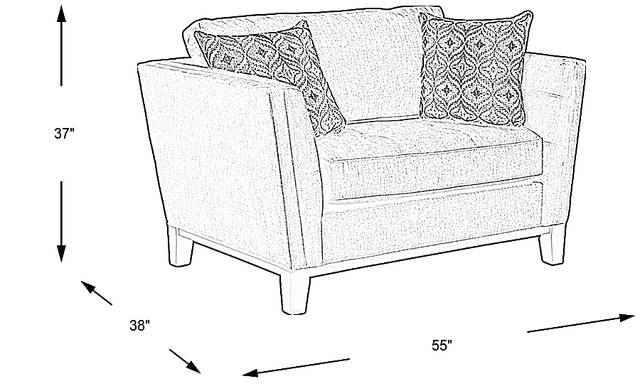Dimension Image. Please refer to the Dimension Tab on this page for dimension details.