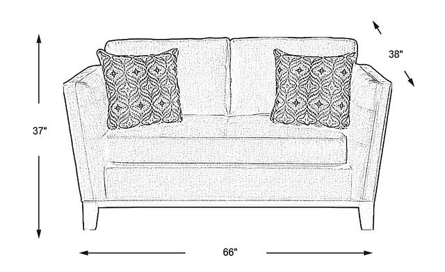 Dimension Image. Please refer to the Dimension Tab on this page for dimension details.