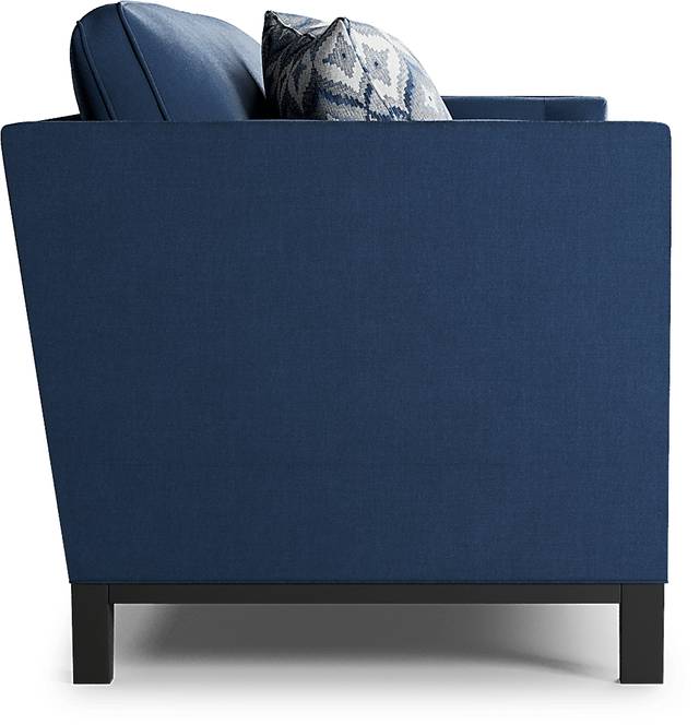 Cindy Crawford Home Central Boulevard Ink Plush Sofa - Thumbnail - Image 4