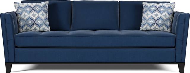 Cindy Crawford Home Central Boulevard Ink Plush Sofa - Thumbnail - Image 1