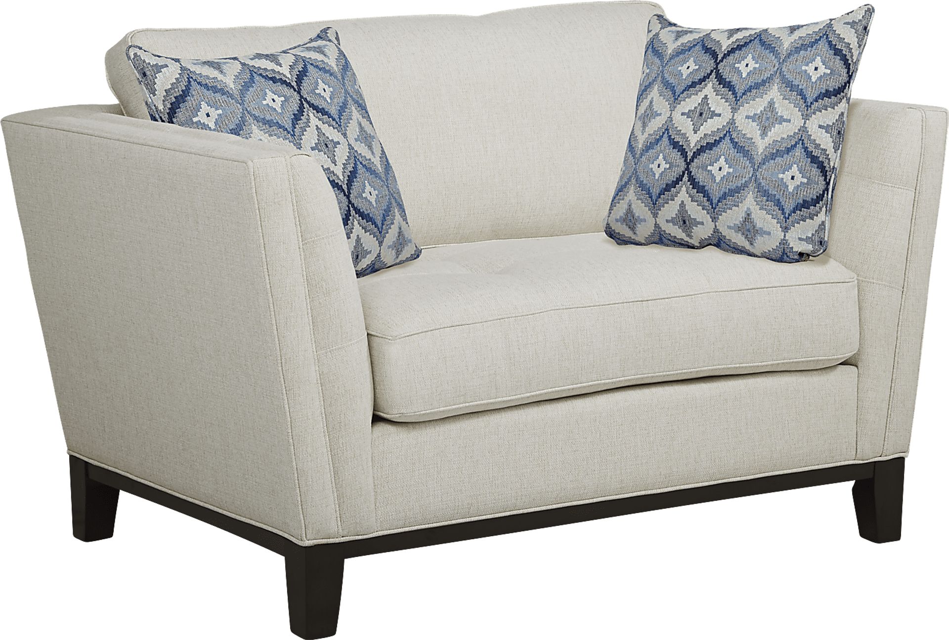 Cindy Crawford Home Central Boulevard Off-White Textured Chair - Image 2