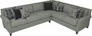 Cindy Crawford Home Champlain Heights Pewter 2 Pc Sectional