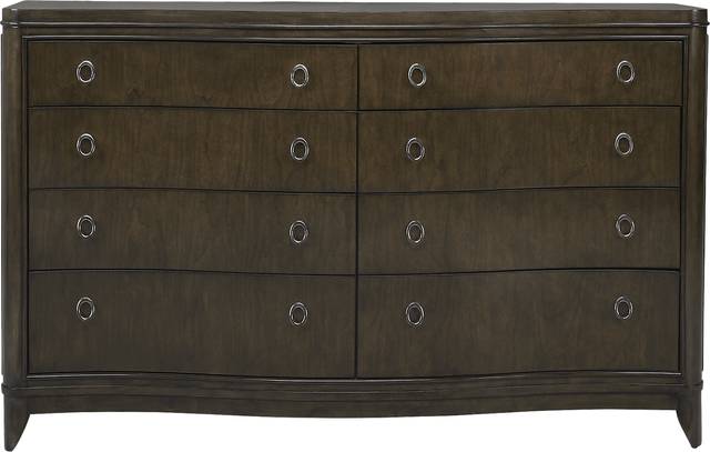 Cindy Crawford Home Chateau Brown 7 Pc Queen Panel Bedroom - Thumbnail - Image 4