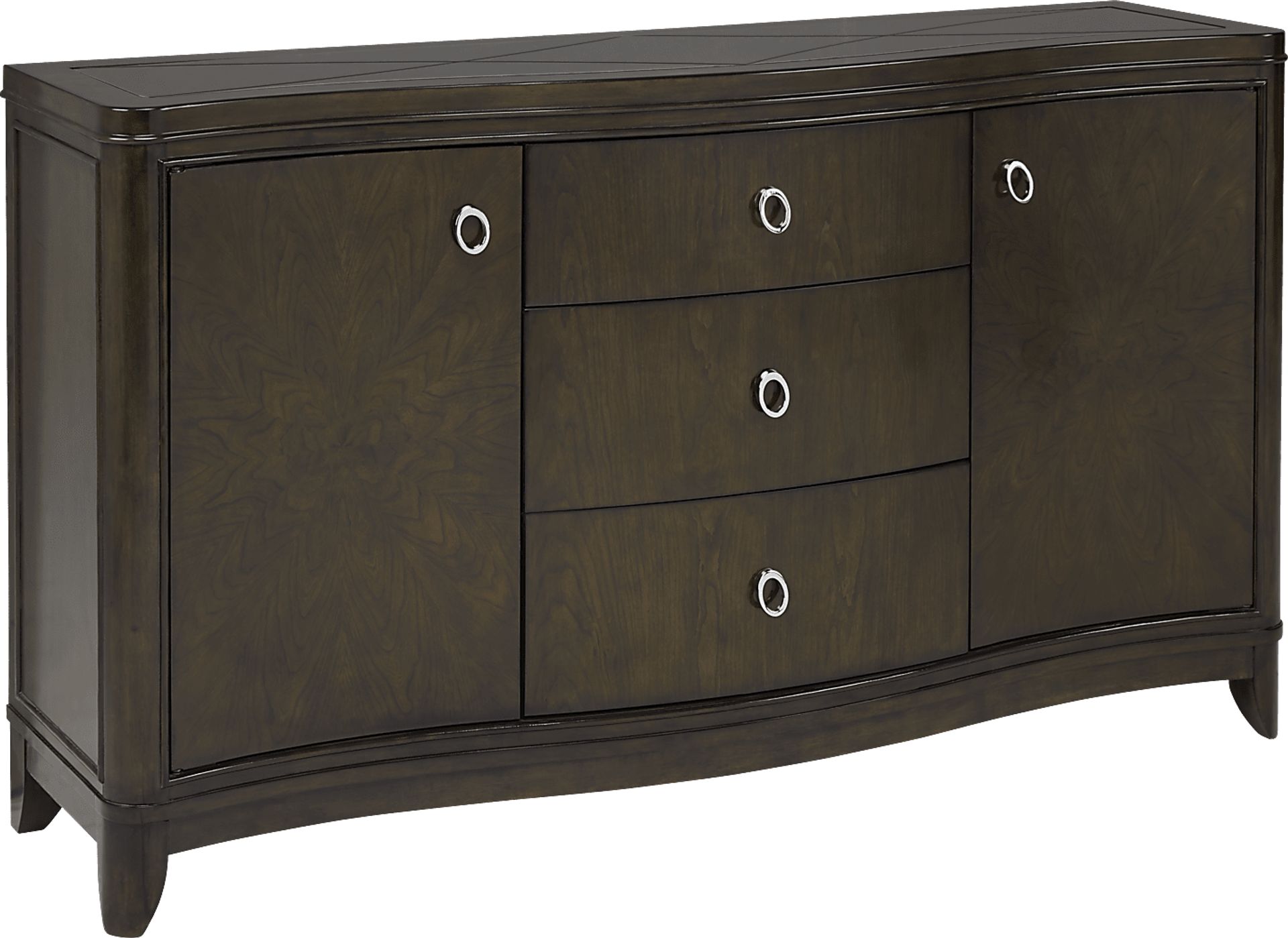 Cindy Crawford Home Chateau Brown Server - Image 1