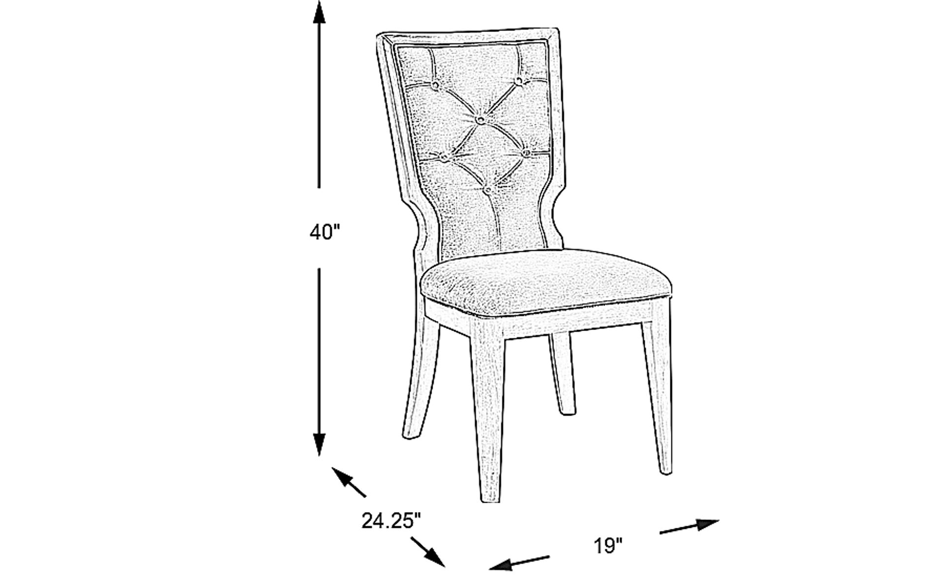 Dimension Image. Please refer to the Dimension Tab on this page for dimension details.