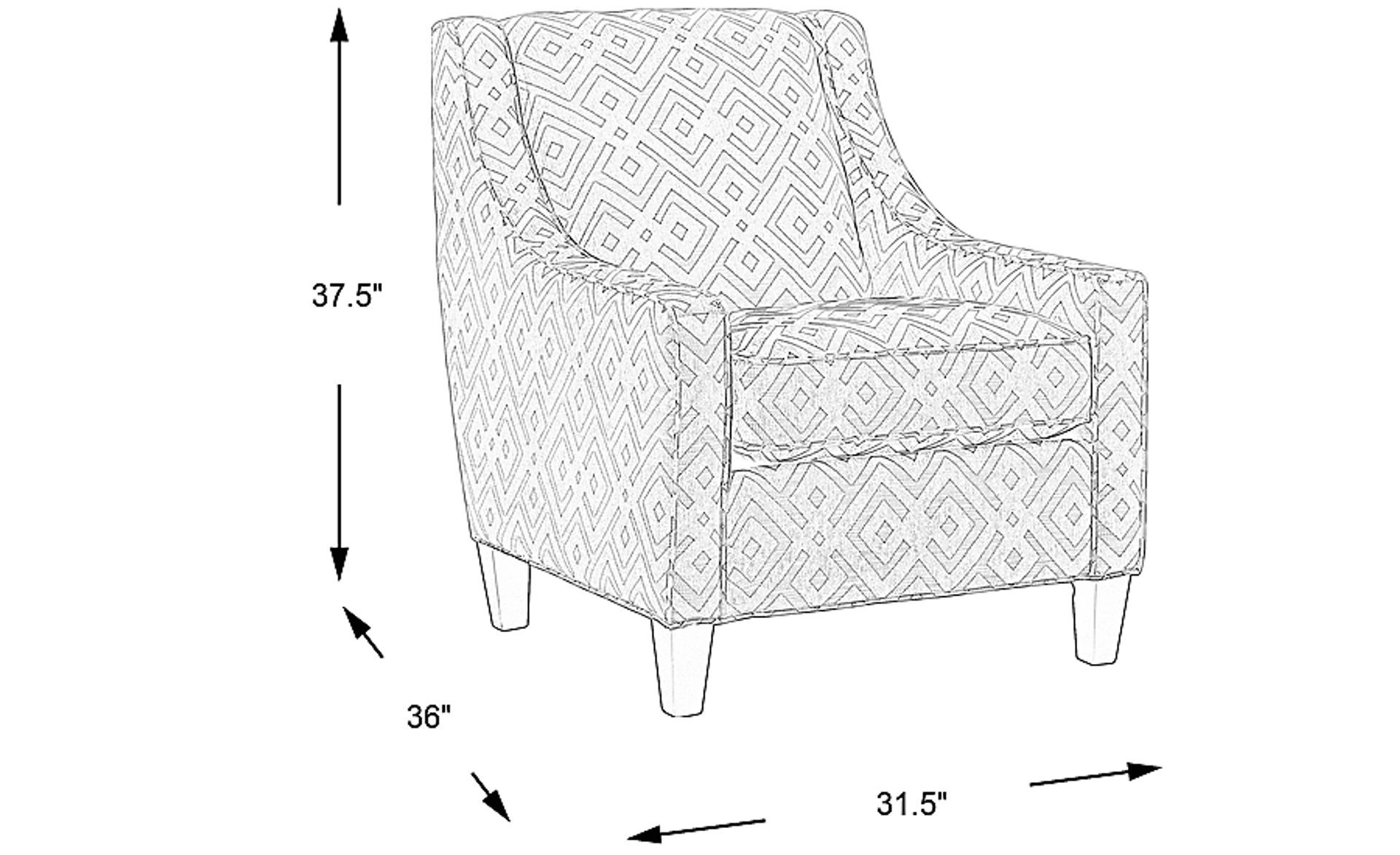 Dimension Image. Please refer to the Dimension Tab on this page for dimension details.
