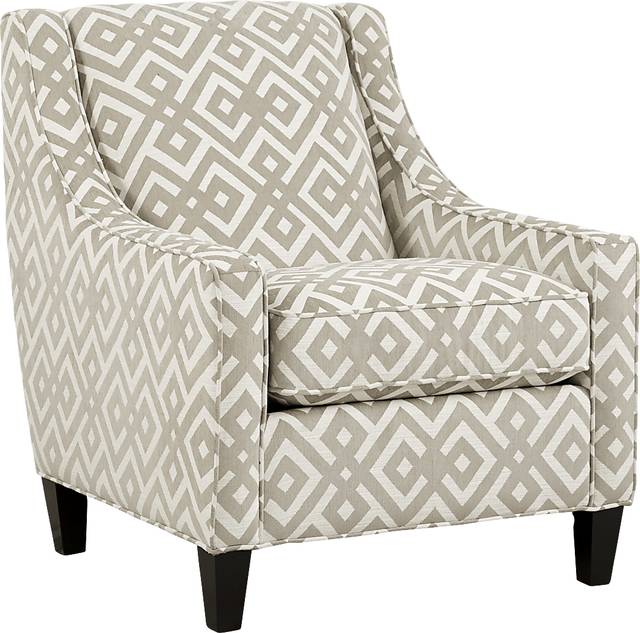 Cindy Crawford Home Chelsea Hills Beige Accent Chair - Thumbnail - Image 1