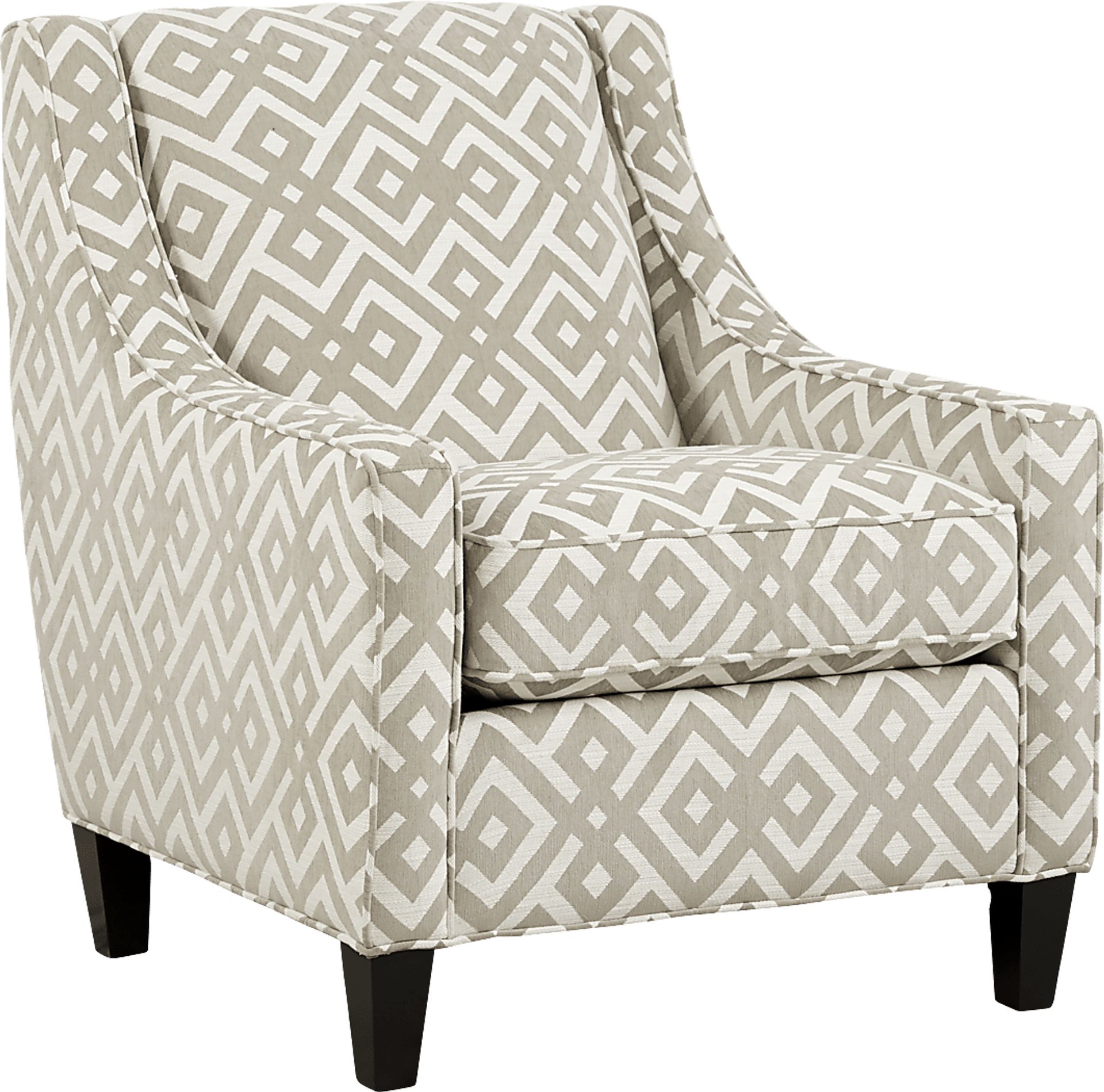 Cindy Crawford Home Chelsea Hills Beige Accent Chair - Image 1