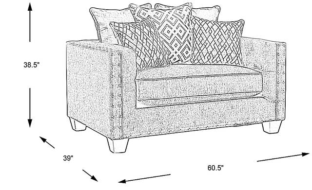 Dimension Image. Please refer to the Dimension Tab on this page for dimension details.
