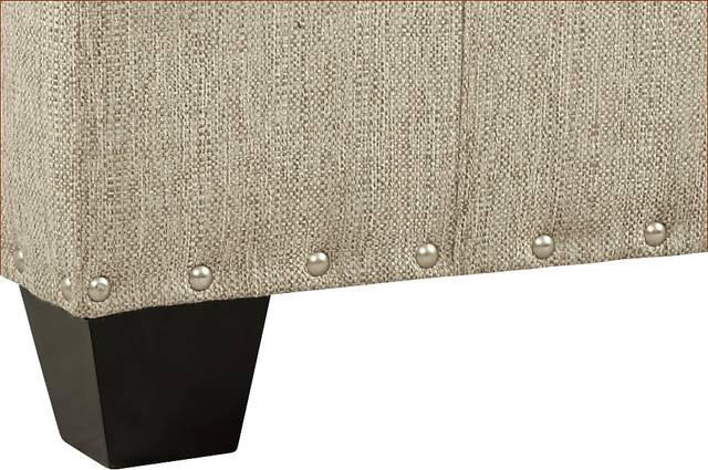 Cindy Crawford Home Chelsea Hills Beige Cocktail Ottoman - Thumbnail - Image 2