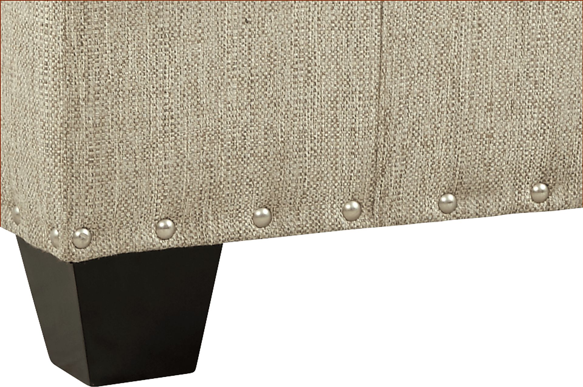 Cindy Crawford Home Chelsea Hills Beige Cocktail Ottoman - Image 2