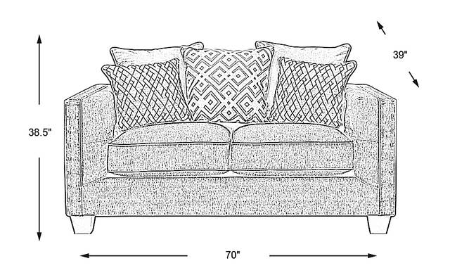 Dimension Image. Please refer to the Dimension Tab on this page for dimension details.