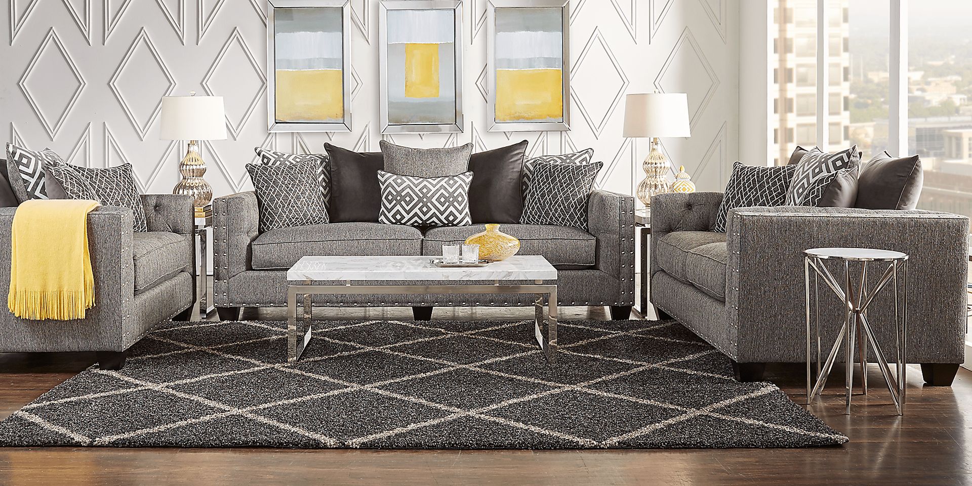 Cindy crawford home chelsea hills beige sofa top