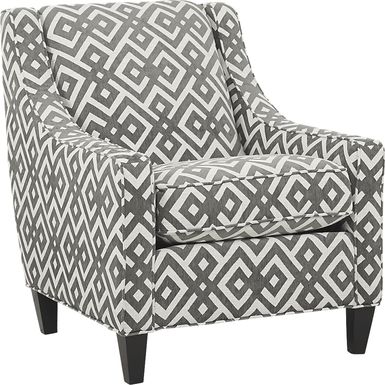 Cindy Crawford Home Chelsea Hills Gray Accent Chair