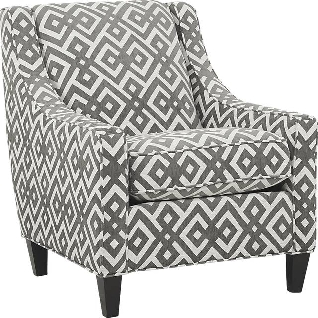Cindy Crawford Home Chelsea Hills Gray Accent Chair - Thumbnail - Image 1