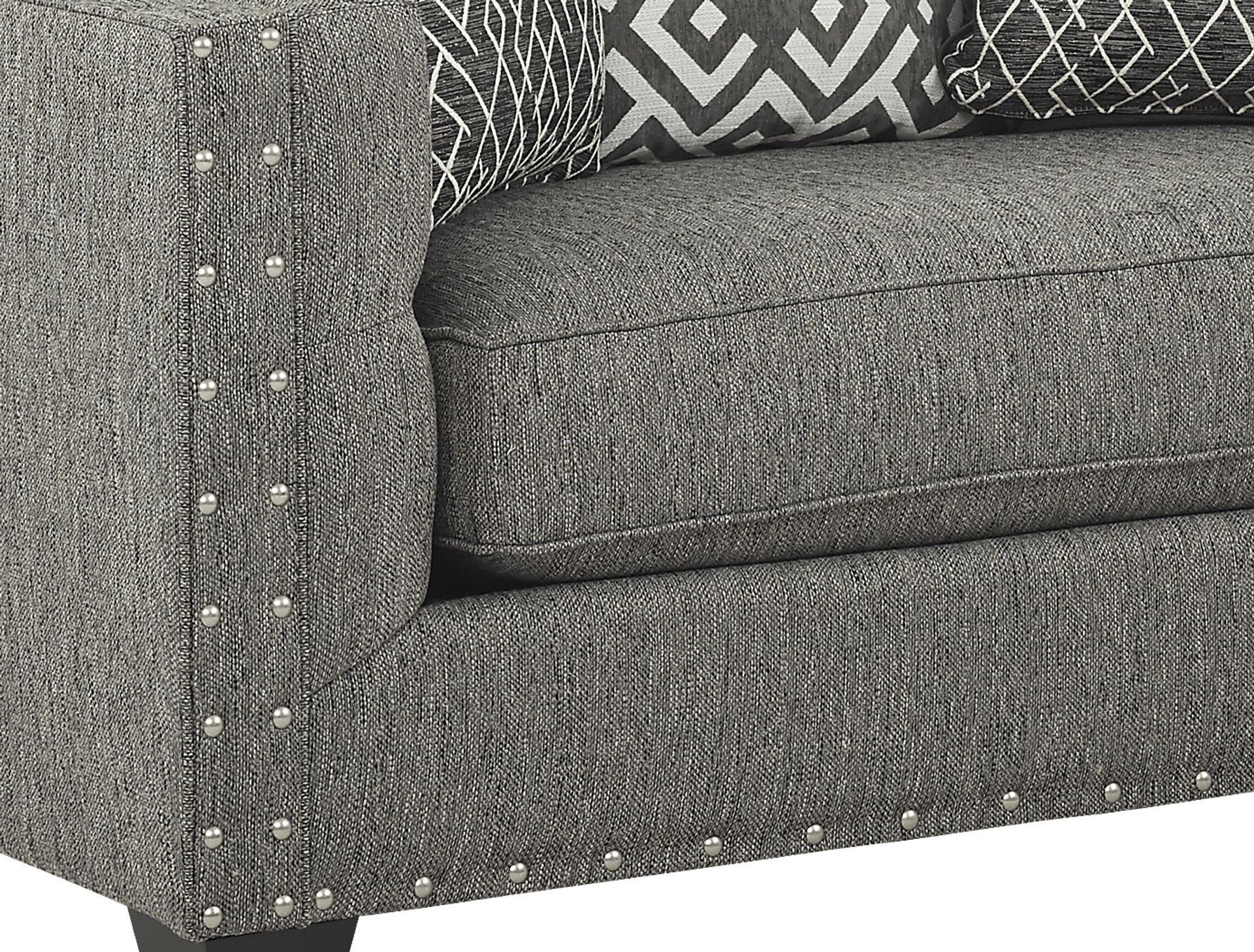 Cindy Crawford Home Chelsea Hills Gray 8 Pc Living Room - Image 9