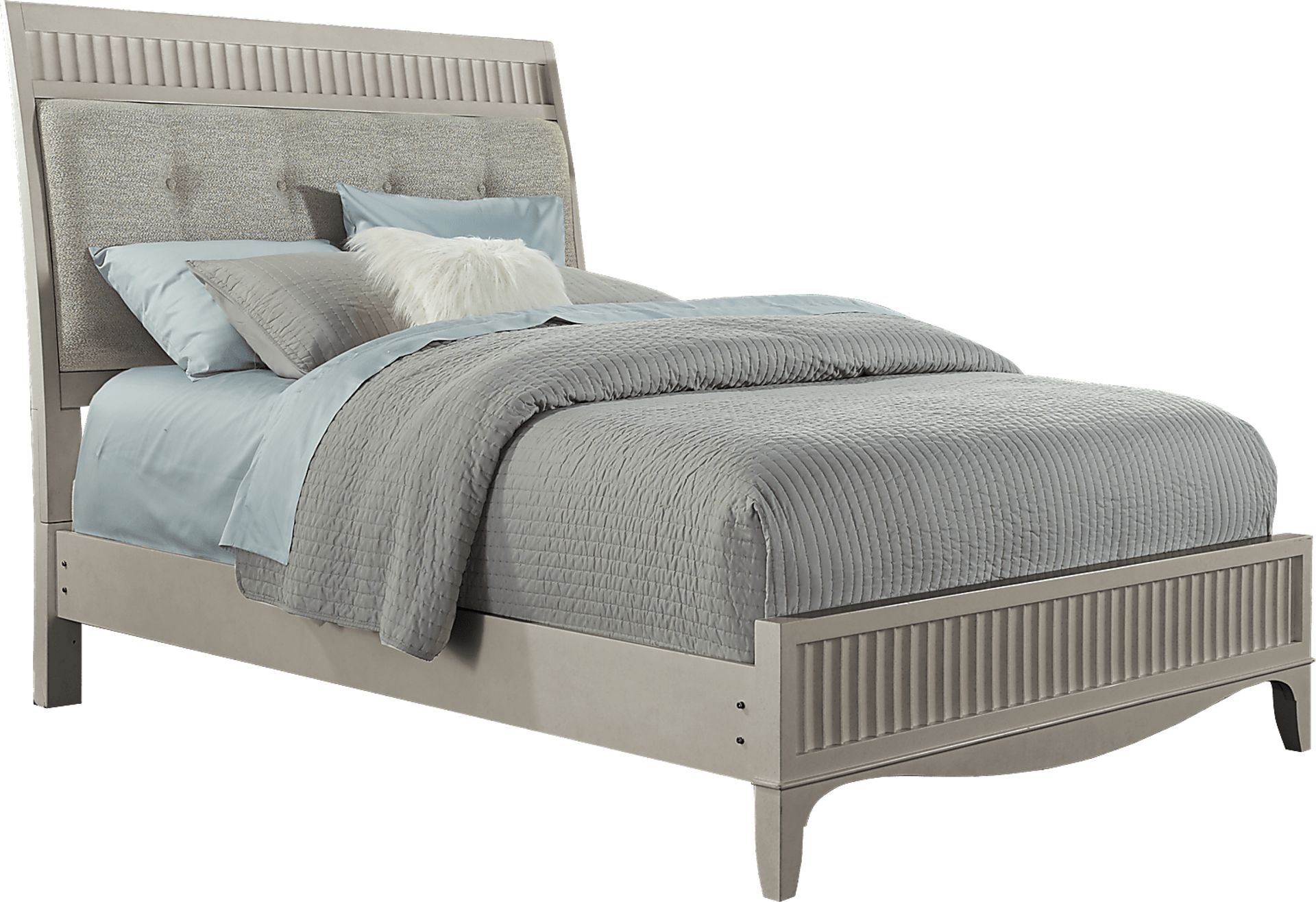 Cindy Crawford Home Clarendon Heights Gray 3 Pc Queen Panel Bed - Image 1