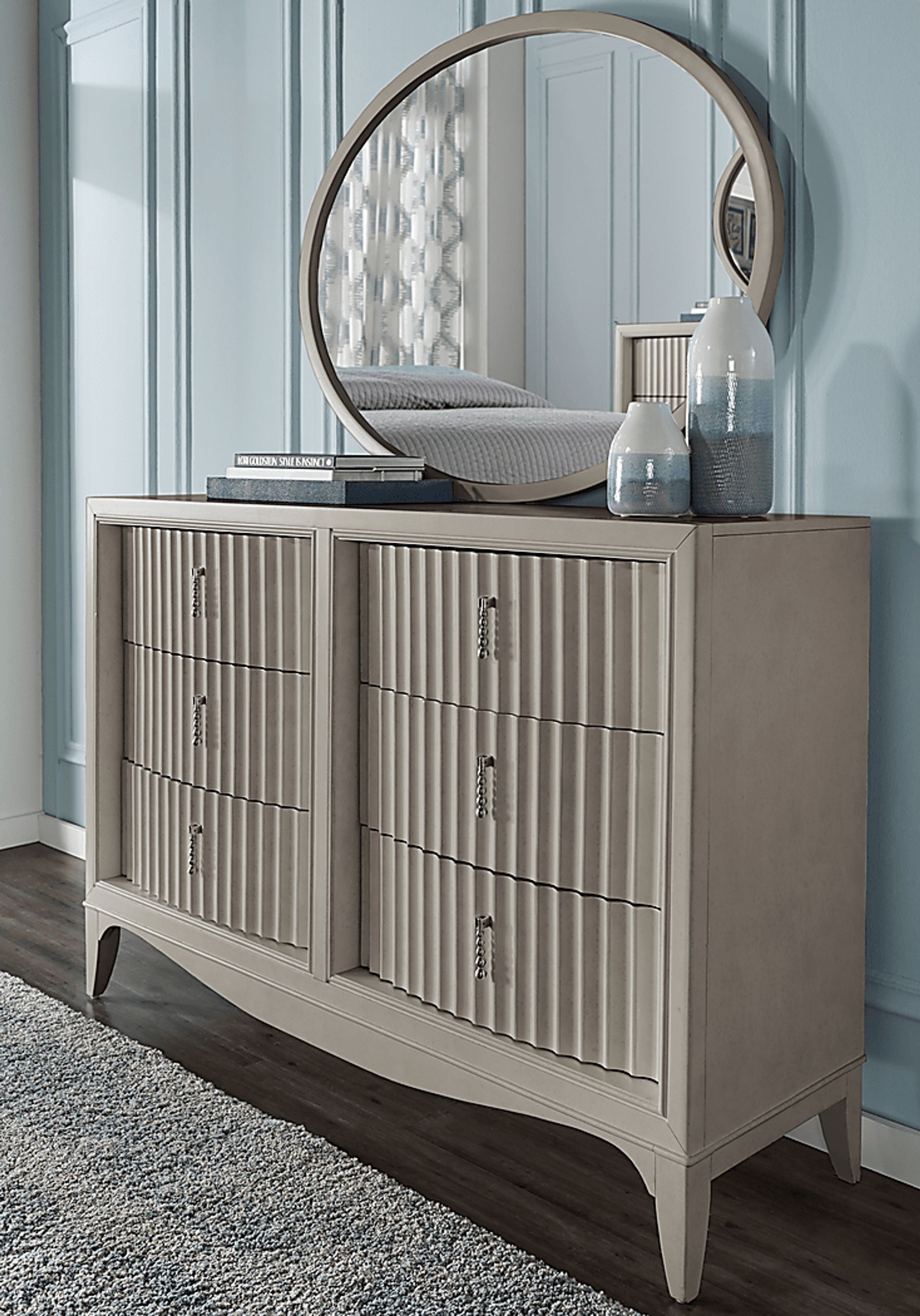 Cindy Crawford Home Clarendon Heights Gray Dresser - Image 4