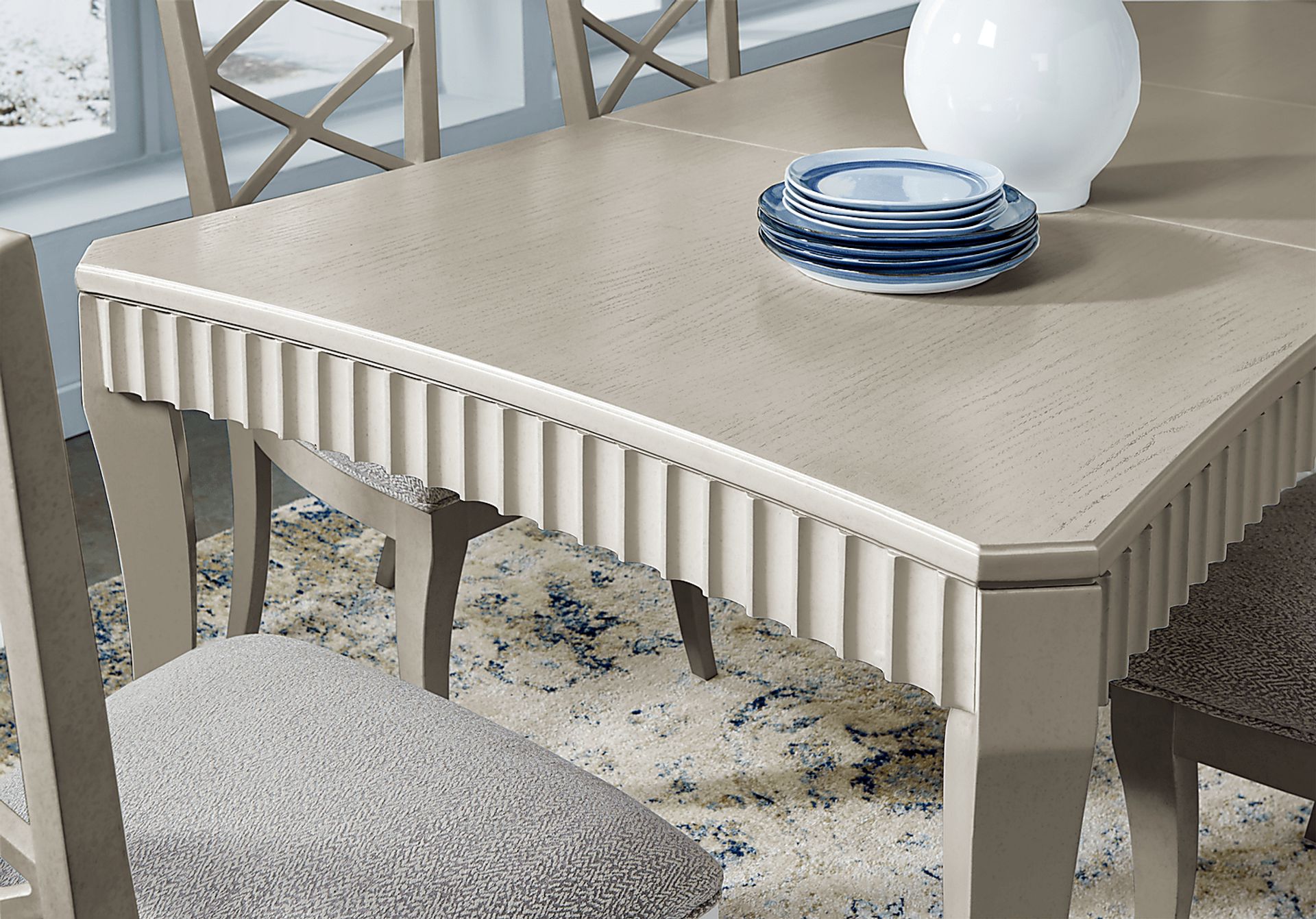 Cindy Crawford Home Clarendon Heights Gray Rectangle Dining Table - Image 2
