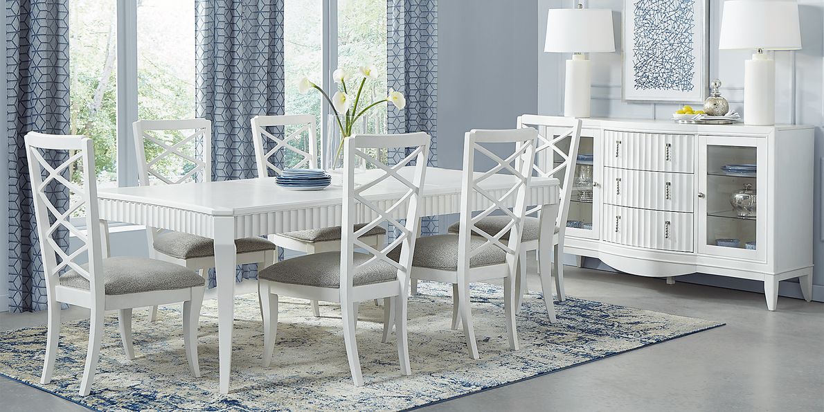 Cindy Crawford Home Clarendon Heights White 5 Pc Rectangle Dining Room