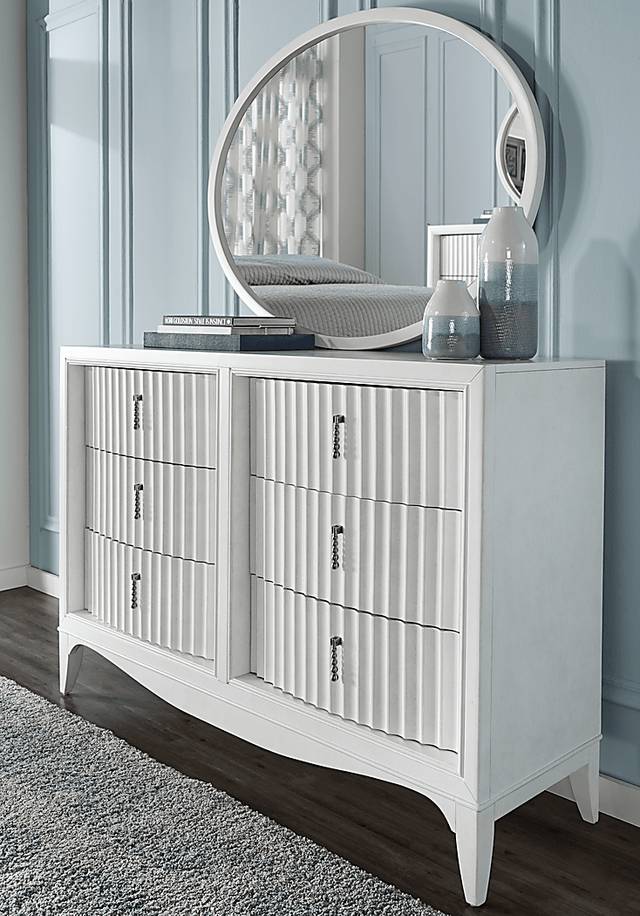 Cindy Crawford Home Clarendon Heights White Dresser - Thumbnail - Image 3