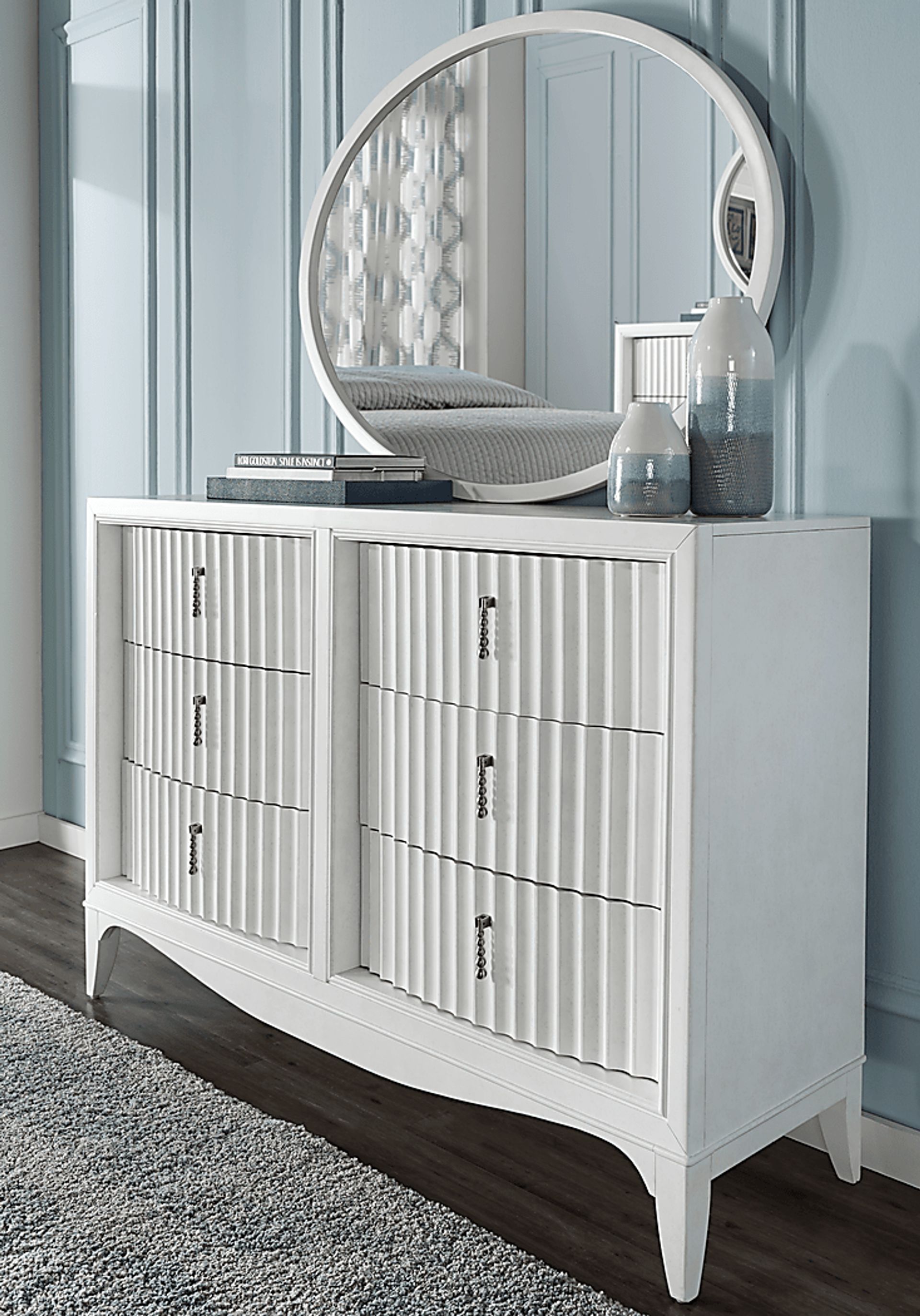 Cindy Crawford Home Clarendon Heights White Dresser - Image 3
