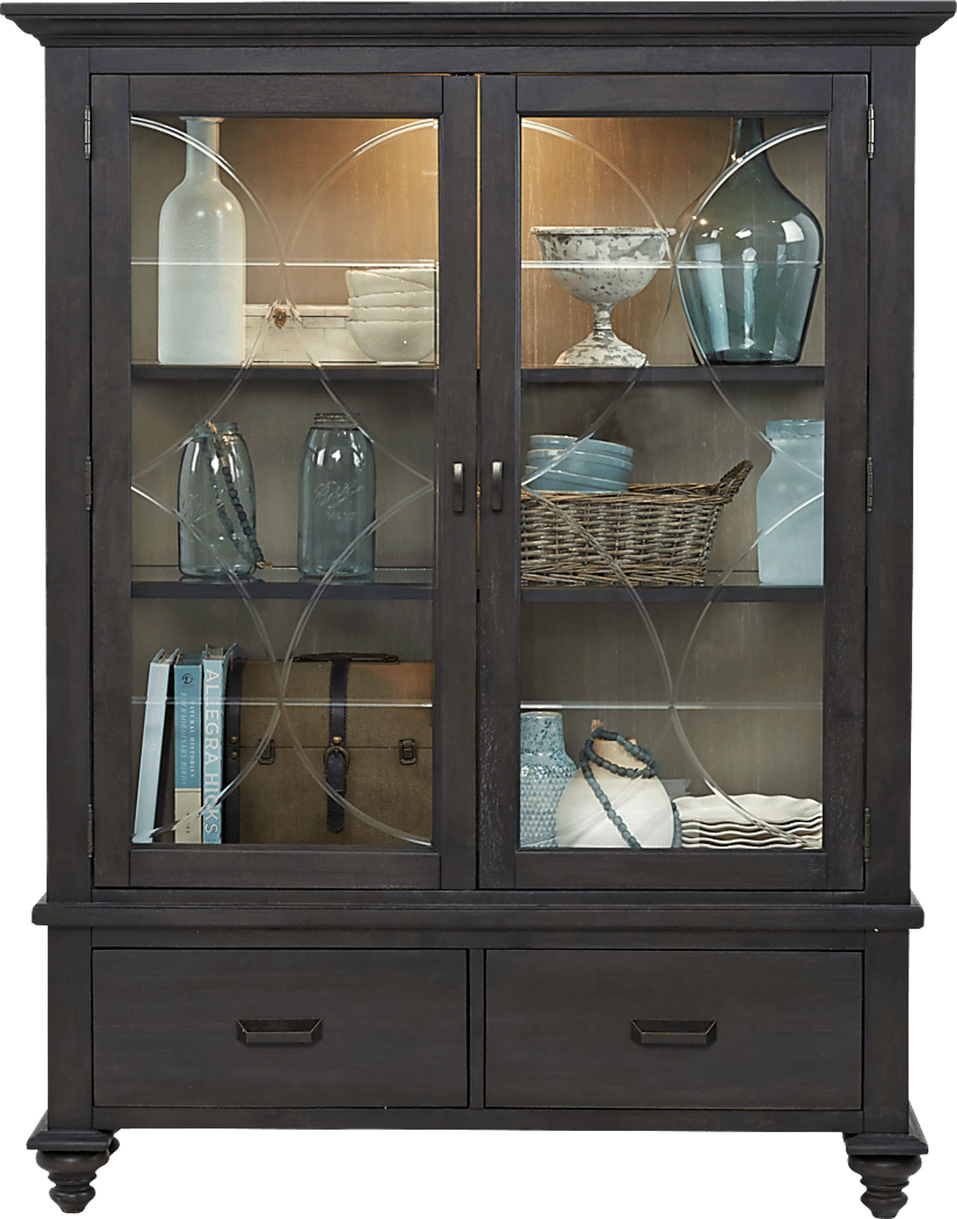 Cindy Crawford Home Coastal Breeze Charcoal Curio - Image 1