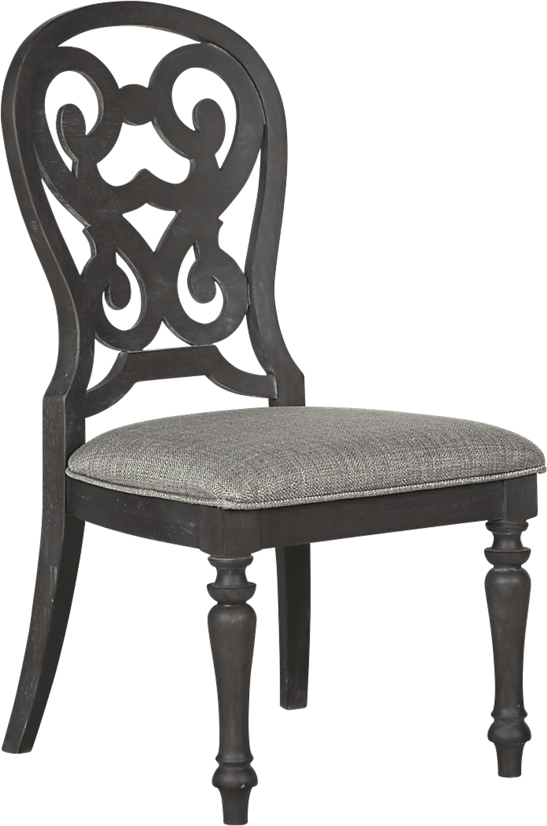 Cindy Crawford Home Coastal Breeze Charcoal Side Chair - Image 1