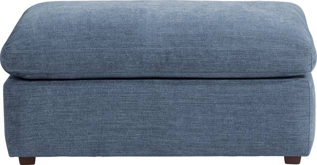 Emerson Park Denim Ottoman - Thumbnail - Image 1
