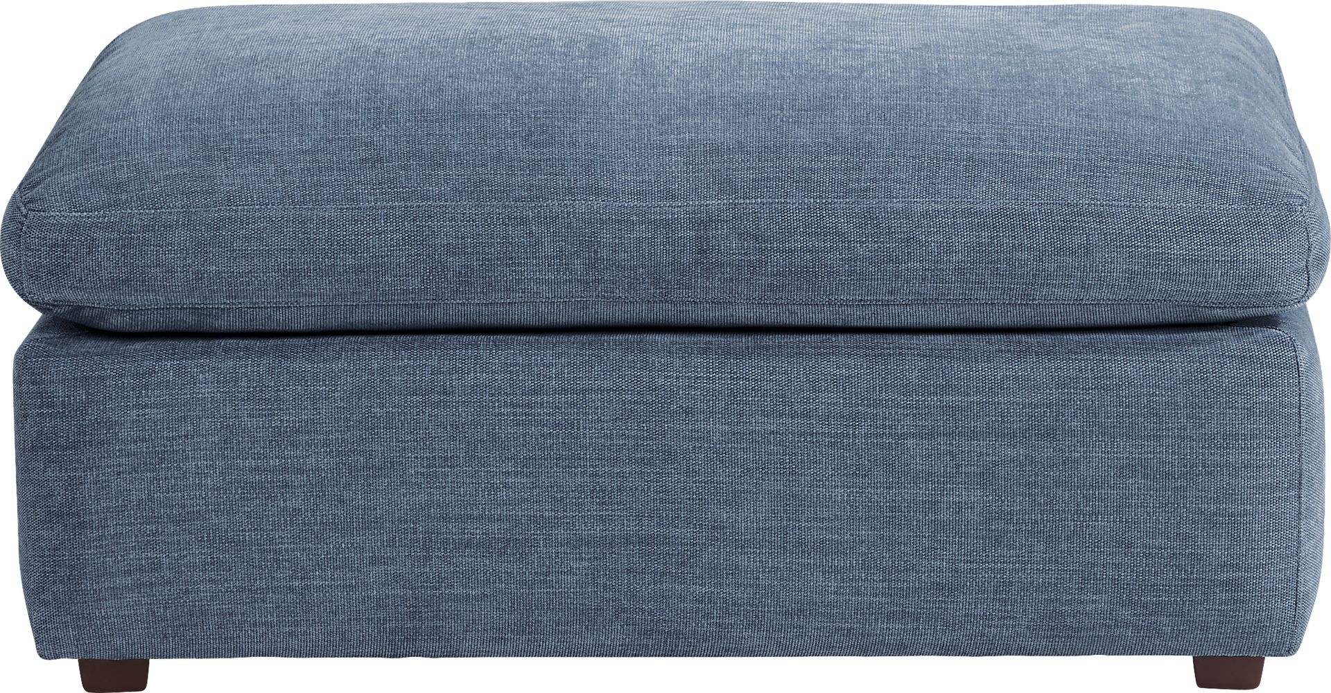 Emerson Park Denim Ottoman - Image 1