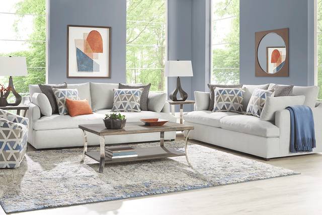 Cindy Crawford Home Emerson Park Silver 5 Pc Living Room - Thumbnail - Image 1