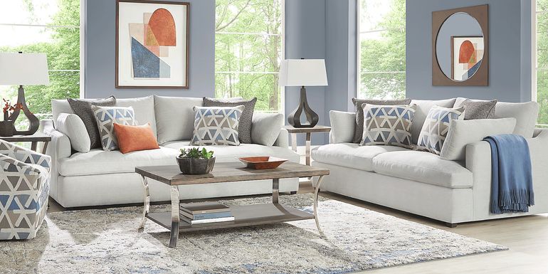 Cindy Crawford Home Emerson Park Silver 5 Pc Living Room