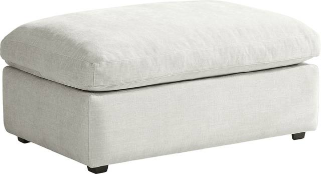 Emerson Park Silver Ottoman - Thumbnail - Image 2