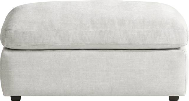 Emerson Park Silver Ottoman - Thumbnail - Image 1