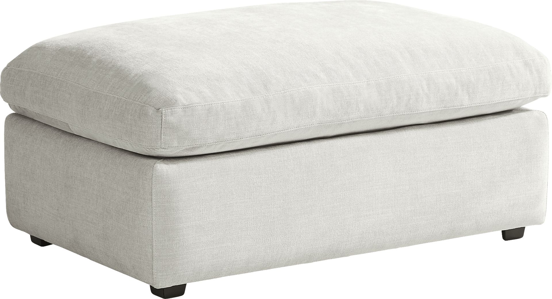 Emerson Park Silver Ottoman - Image 1