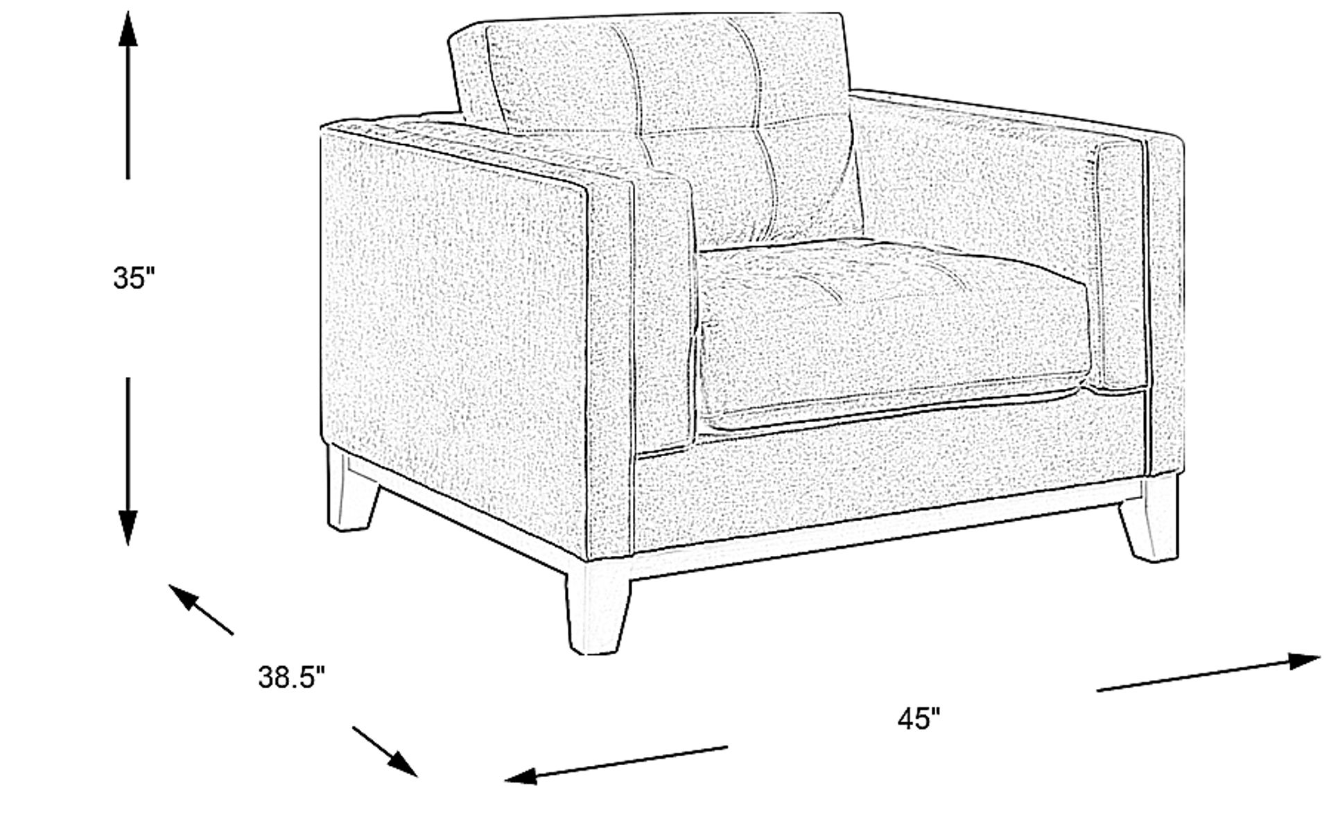 Dimension Image. Please refer to the Dimension Tab on this page for dimension details.