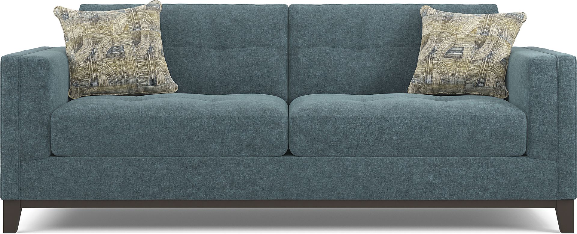 Cindy Crawford Home Everleigh Place Lagoon 7 Pc Living Room with Gel Foam Sleeper Sofa - Image 2