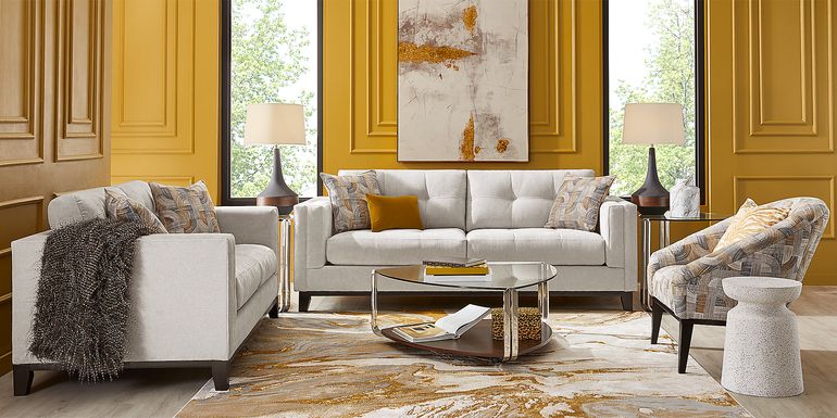 Cindy Crawford Home Everleigh Place Oyster 5 Pc Living Room