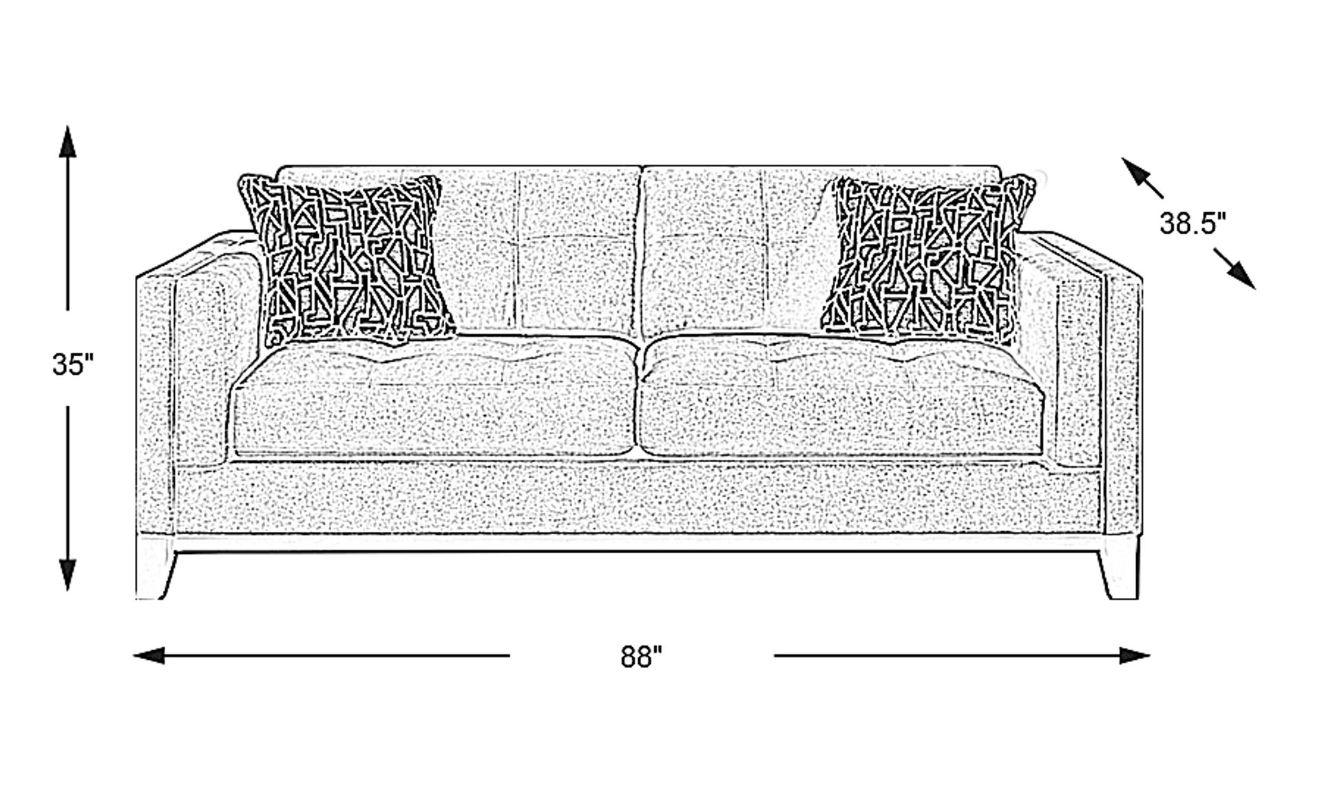 Dimension Image. Please refer to the Dimension Tab on this page for dimension details.