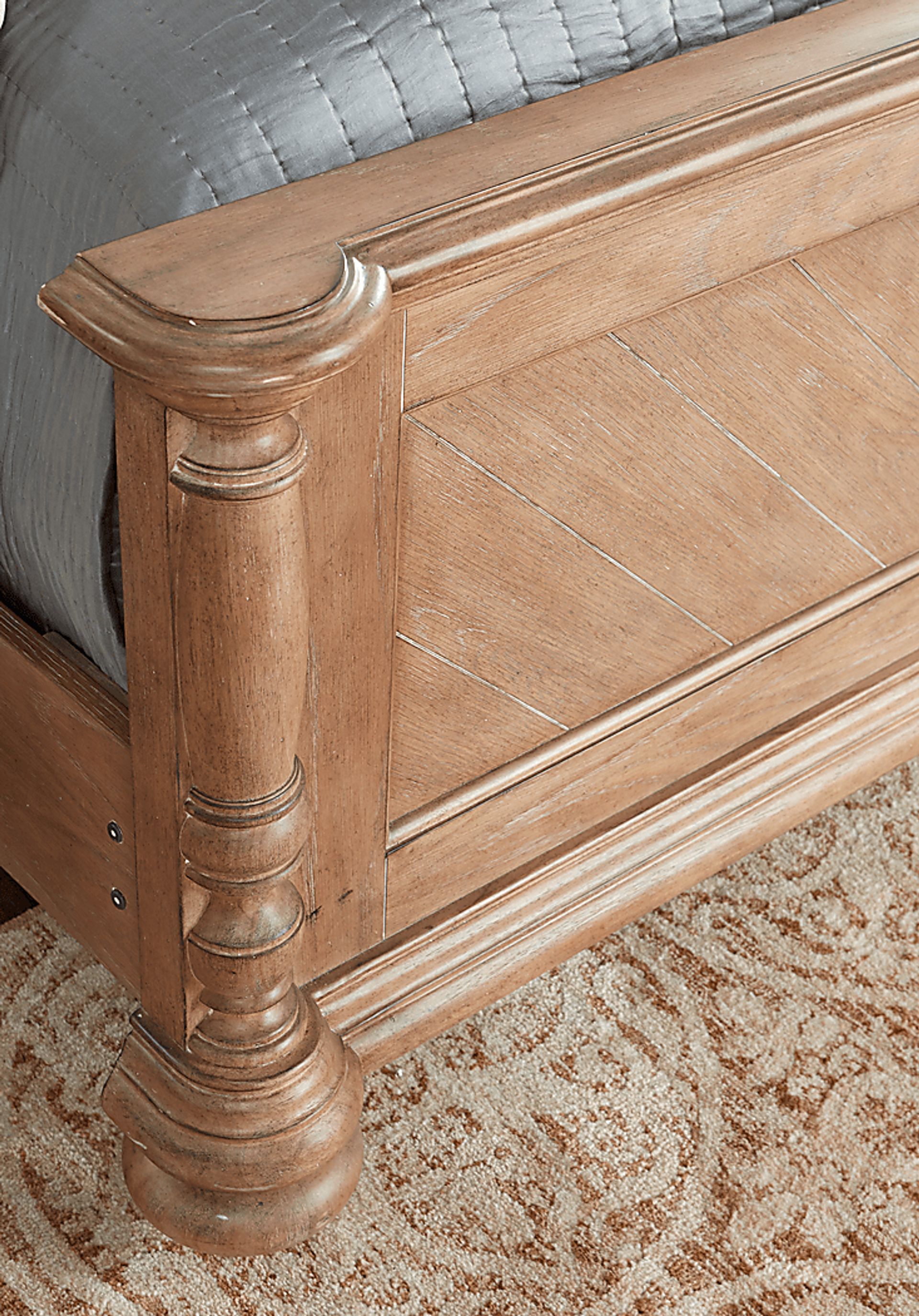 Cindy Crawford Home French Cottage Natural 3 Pc Queen Panel Bed - Image 2