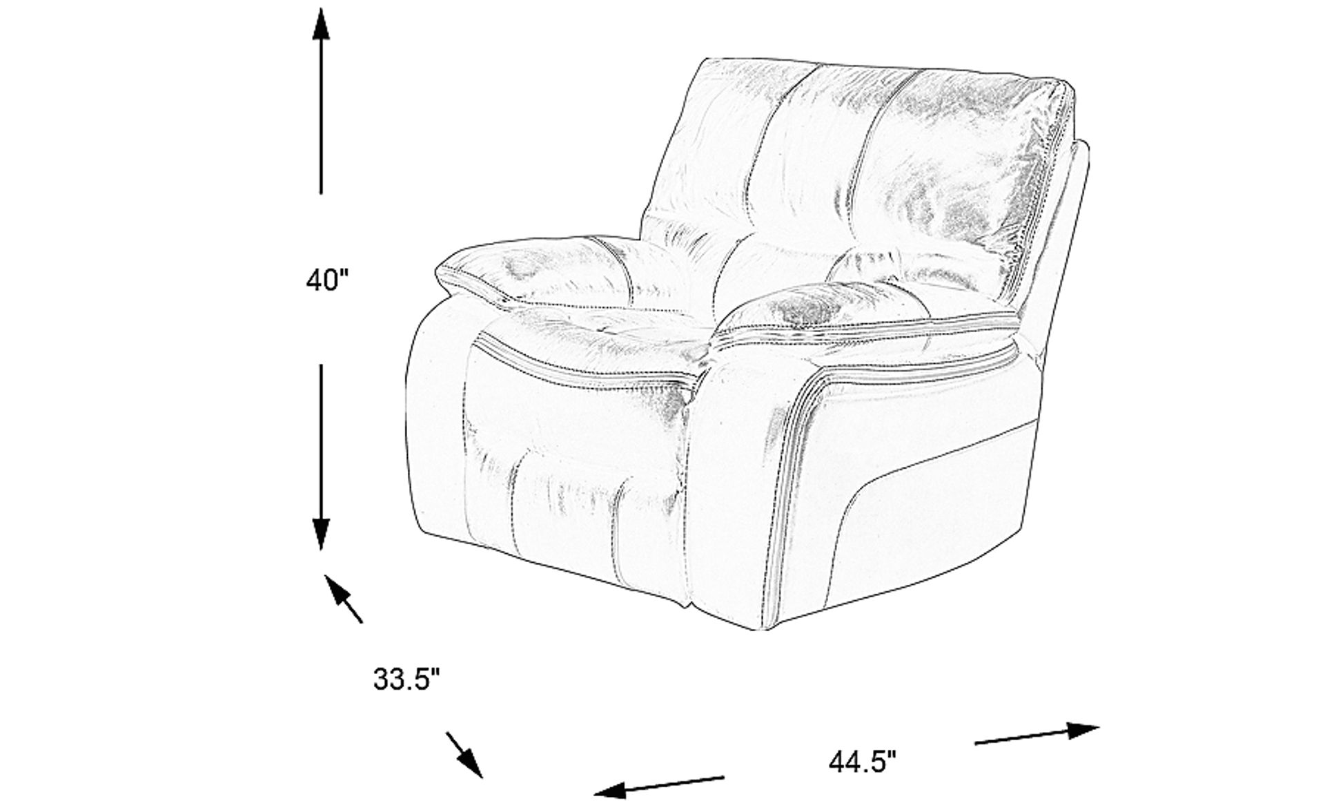 Dimension Image. Please refer to the Dimension Tab on this page for dimension details.