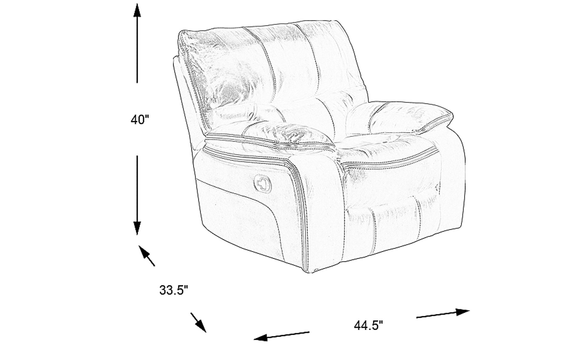 Dimension Image. Please refer to the Dimension Tab on this page for dimension details.