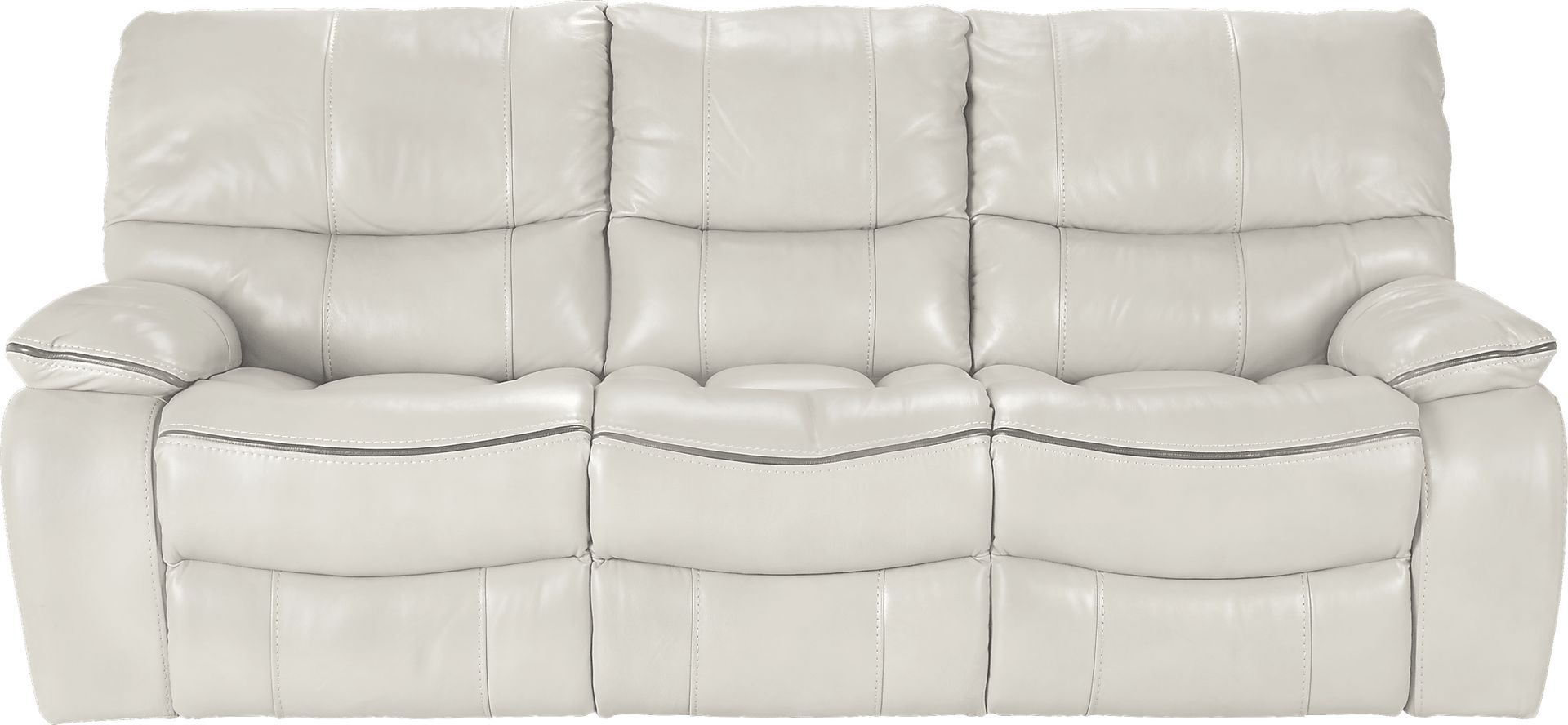 Cindy Crawford Home Gianna Ice Leather Power Reclining Sofa - Image 1