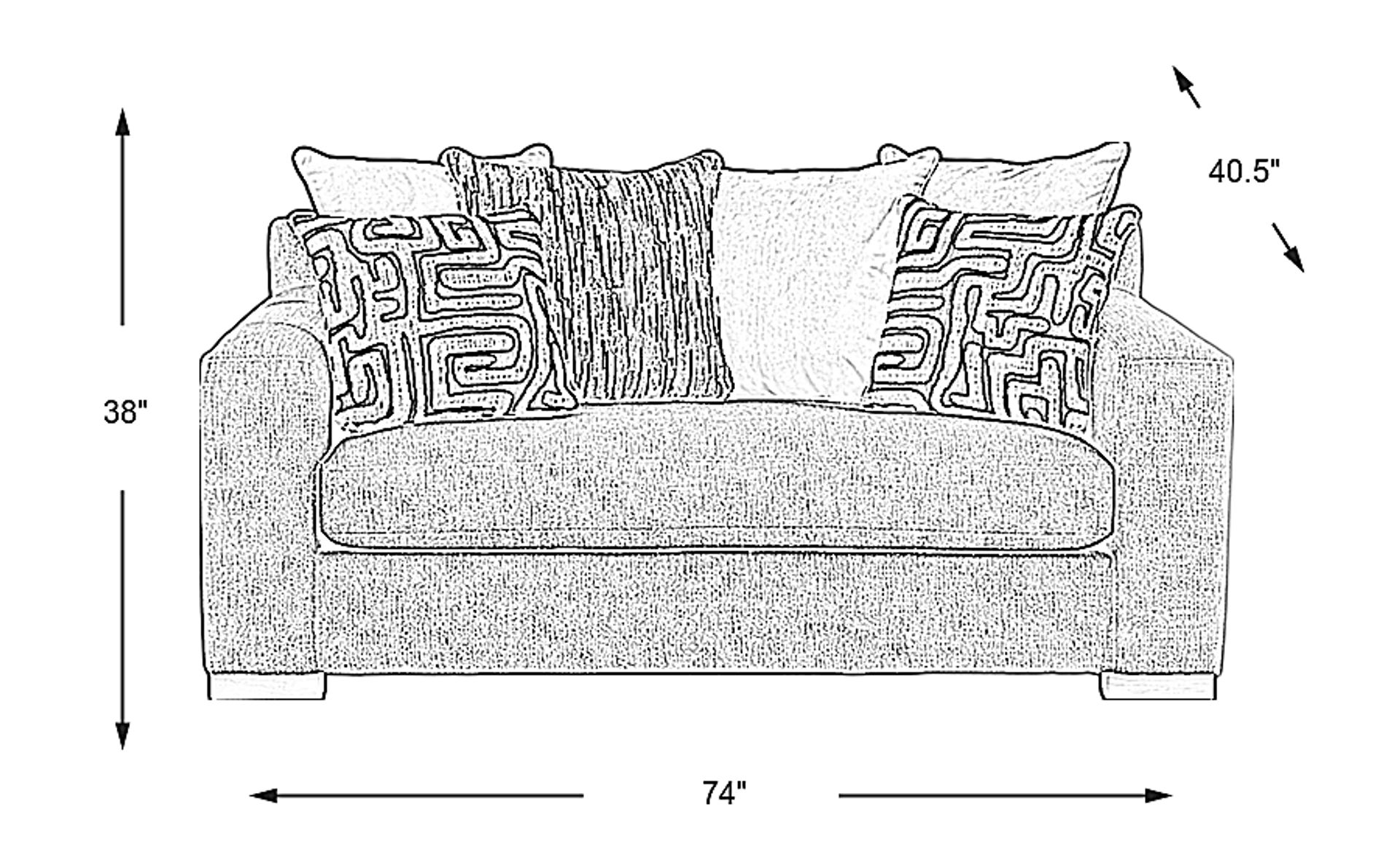 Dimension Image. Please refer to the Dimension Tab on this page for dimension details.