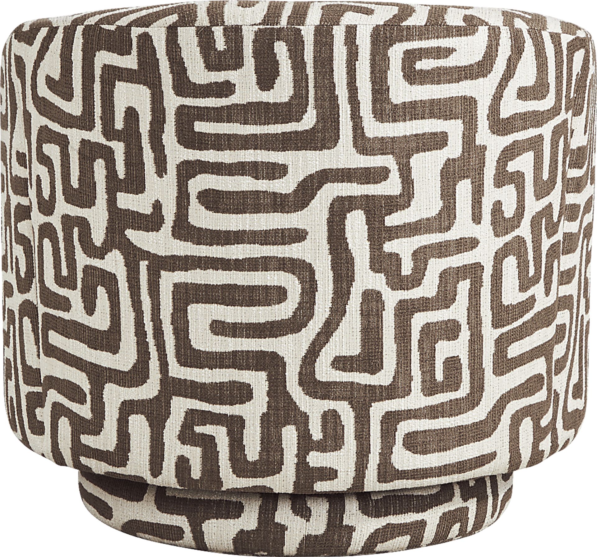 Cindy Crawford Home Glenwood Springs Brown Swivel Chair - Image 3